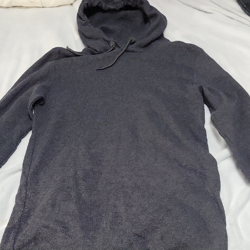 2/$7**Urban Heritage Medium Waffle Print Dark Gray Hooded Pulloever - Unisex